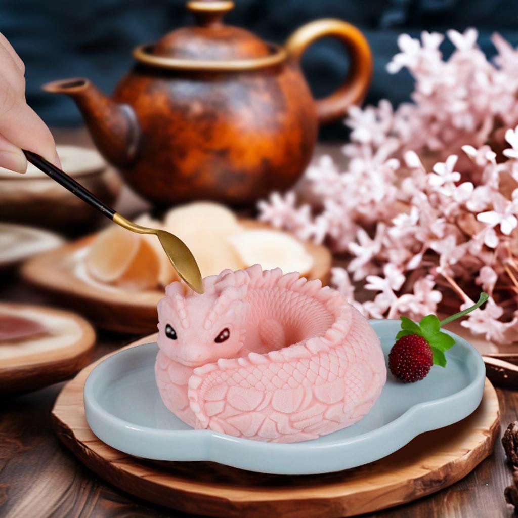 Dragon Shape Silicone Molds Making Mousses Cake Molds Decorating Baking Tool for Making Chocolate Fondant Dessert