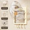 Kitchen Wall Mount Pot Lid Rack With Multilayer Storage For Home Cooking