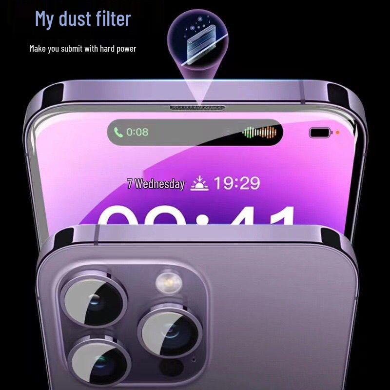 Apple iPhone 15 Pro Max Anti-Peep Tempered Glass Film - High-Definition, Dust-Free, Compatible with iPhone 14