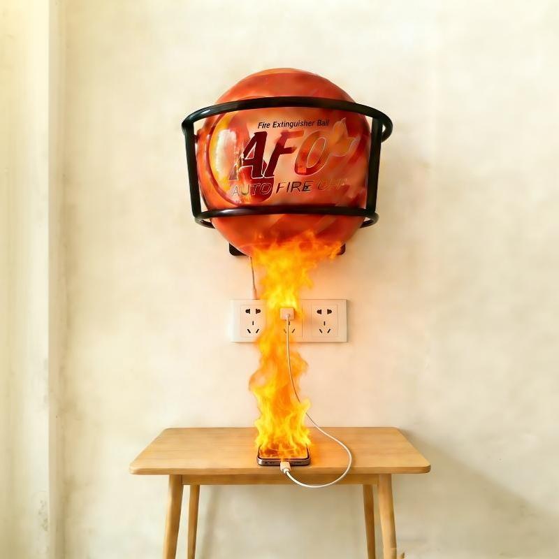 0,5/1,3 kg Feuerlöscherball Lagerbestand Trockenpulver Automatischer Feuerball Mit Halterung Für Lagerhalle Küche Steckdosen Autos
