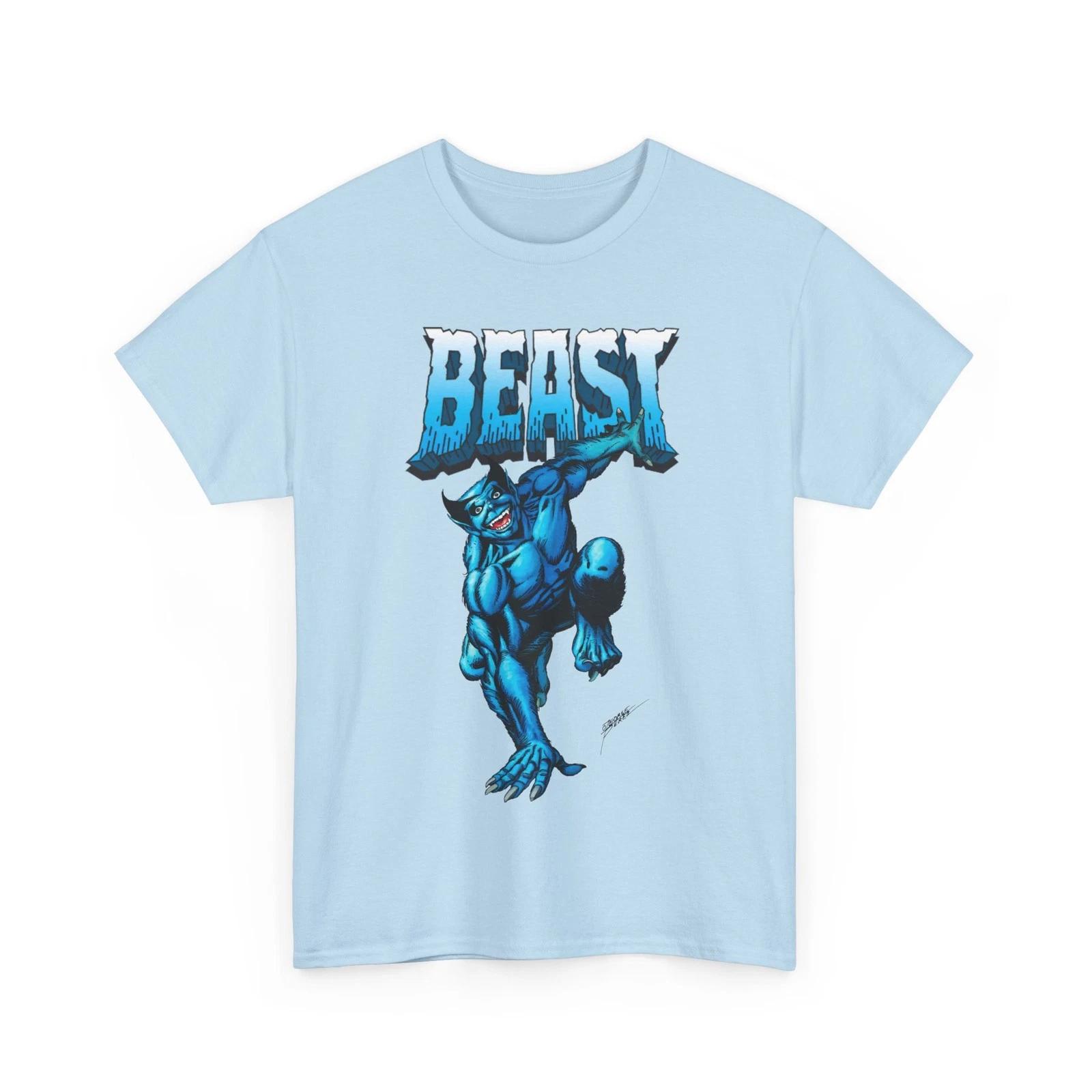 Beast T-Shirt George Perez Art Marvel Comics Avengers X-Men Hank McCoy Retro Tee XXXL