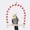 Colorful Bird Swing Toys Bell Perch Parrot Standing Stick Hammock Cage Chew Play Toy  Pet Bird