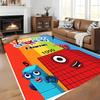 Benutzerdefinierter Personalisierung Numberblocks Teppich - Perfekt für Küche, Bad, Waschküche Dekor Große Größe Verfügbar, Geschenk Alle Jahreszeiten