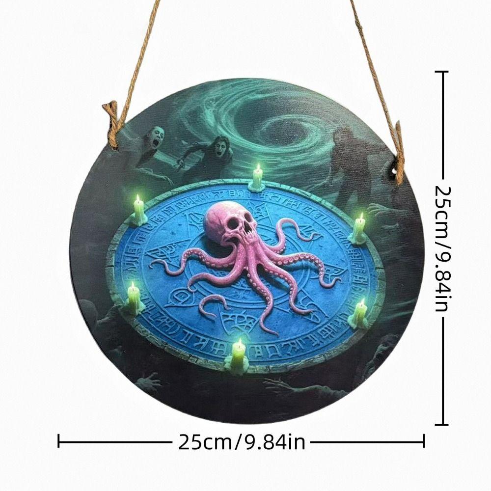 Wooden Halloween Door Hanging Pendant Pumpkin Horror Party Props  Home Decoration