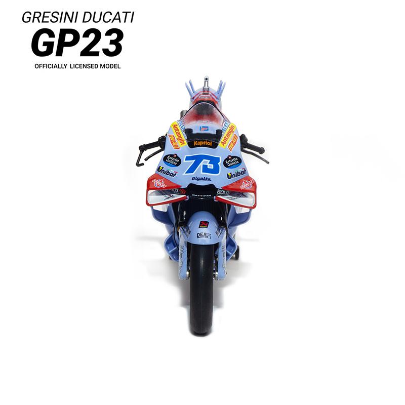 In Stock Kiloworks 1:12 Ducati Pramac Gp23  Motorcycle Simulation Alloy Micro Diecasting Custom Toy Collection Gift Ornament
