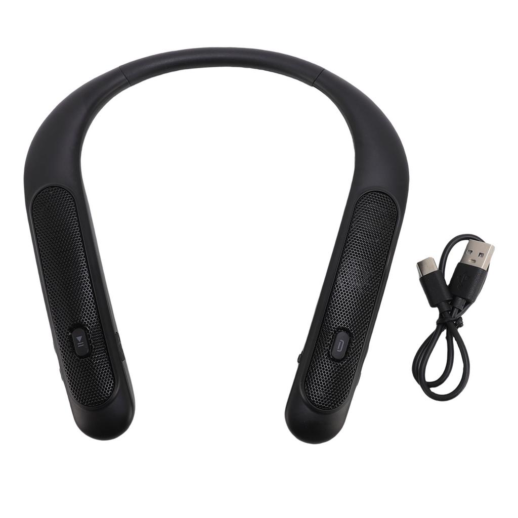 Nackenbügel-Lautsprecher Kabellos 3D-Stereo-Sound Eingebautes Mikrofon Geringe Latenz Wiederaufladbarer Körper Sportlautsprecher mit 12H Spielzeit