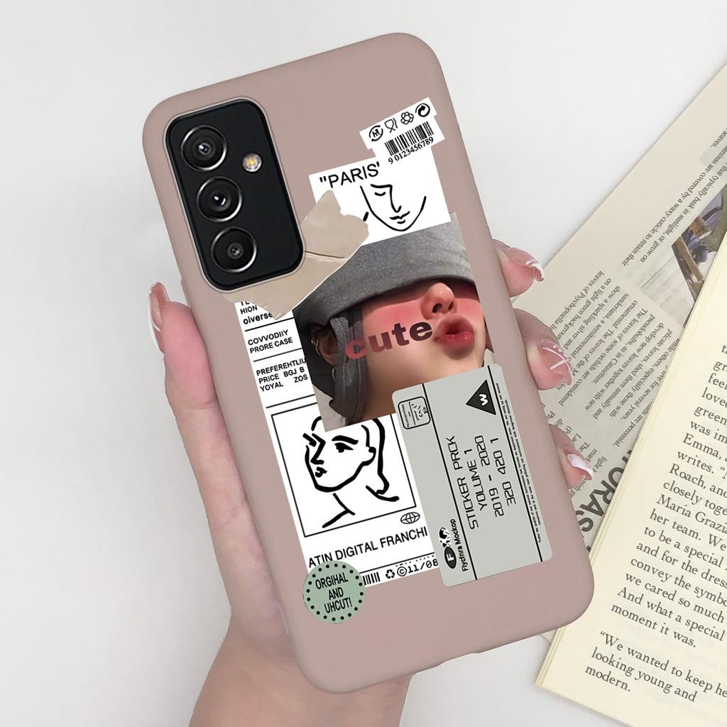For Samsung A82 Phone Case Butterfly Lavender Matte Cover For Samsung Galaxy A82 A 82 Funda Soft Silicone Shockproof Bumper Capa