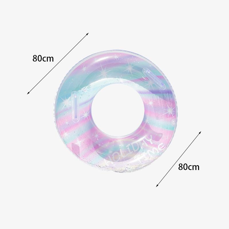 New Glittery Letter Kids Swim Ring Baby Swimming Men And Women Infant With Handle Anti-flip