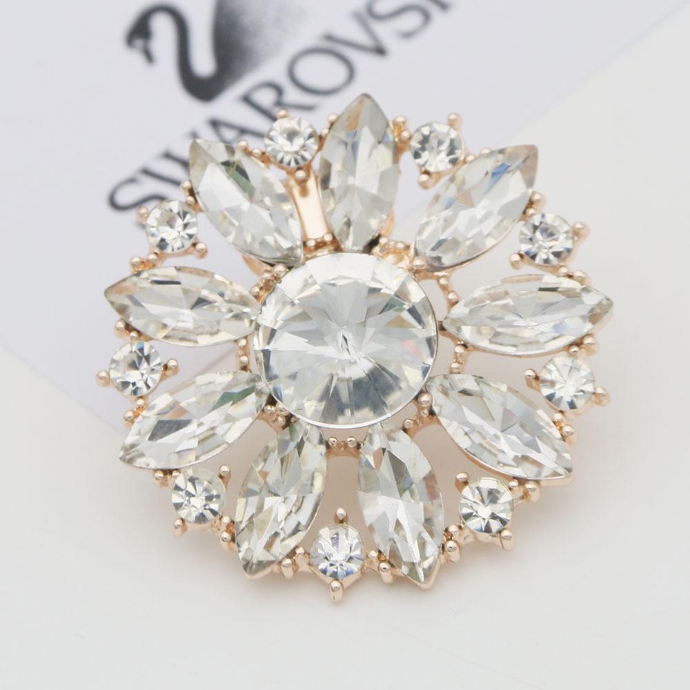 Crystal Sunflower Shoe Buckle: Detachable High Heel Decoration Accessories for Weddings