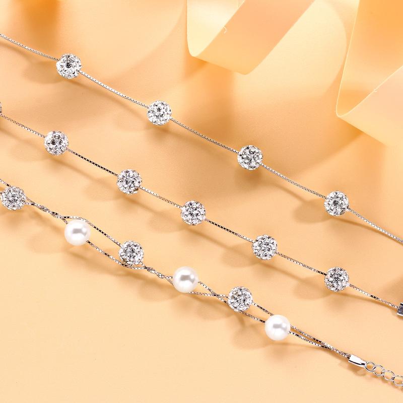 Round Bead Bead Bracelet Women's Korean Summer Bracelet Versatile Small Fresh Diamond Bracelet