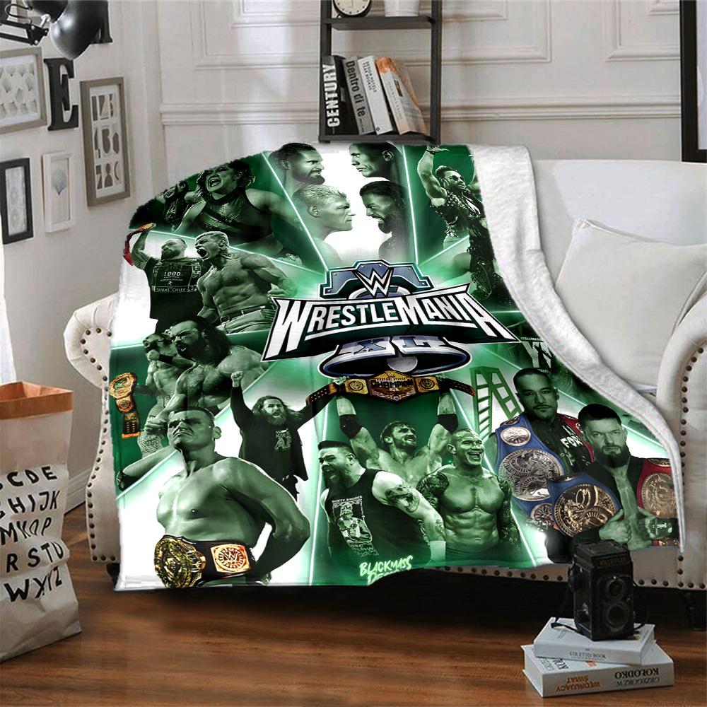 Wrestlemania Decke Bequem Groß für Bett Wohnzimmer Sofa für Alle Jahreszeiten Digitaldruck Perfektes Geschenk für Verwandte und Freunde