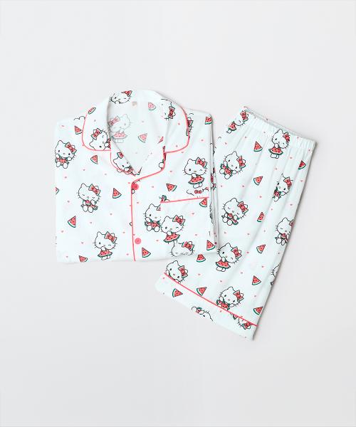 

[SPAO] Sanrio Characters Short-Sleeve Pajamas SPPPG25U01 [Shipped from Korea] 100% Authentic White - XXL