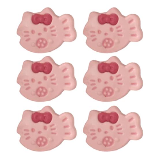 6Pcs Girl Hair Pins Cat Fish Resin Design Side Bang Hair Clips Stable Grip No Damage Small Hairpins Daily Travel Hair Accessories розовый