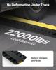 Cable Protector Ramp, 9,979 Kg/axle Capacity, 2 Channel Heavy Duty TPU Cord Hose Wire Cover, 31 X 28 Mm Channel, Traffic Speed Bump with Flip-Open Top