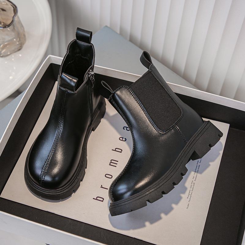 Herbst neue Jungen Kurzstiefel Lederstiefel, Einzelstiefel