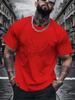 Summer Mens Tee Simple Line Art Hands Heart Print Short Sleeve Casual Soft Street Top for Lover Male Daily Fashion Outfit Tops