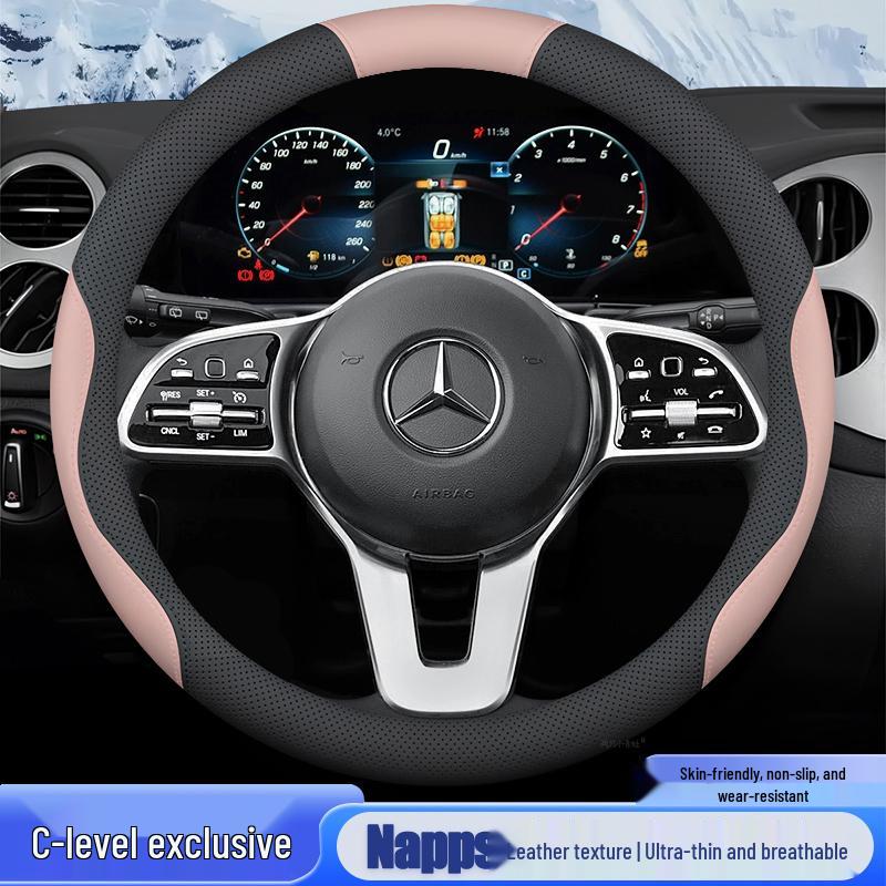 Mercedes-Benz New C-Class C200L/C260L Steering Wheel Grip Cover, Non-Slip, Thin, All-Season, 2022 Model