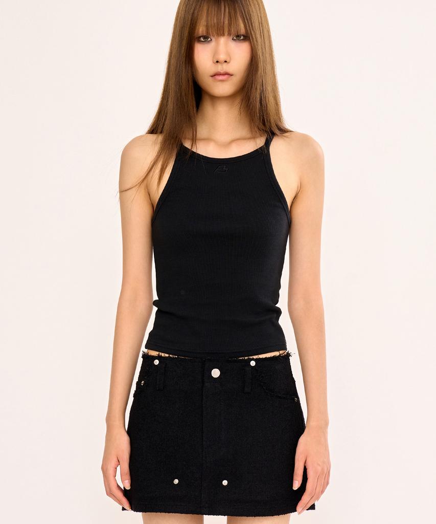 FANYOUNG High Tank Top Black