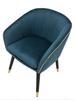 Armchair Paris Teal Gold Cm 62X58X78