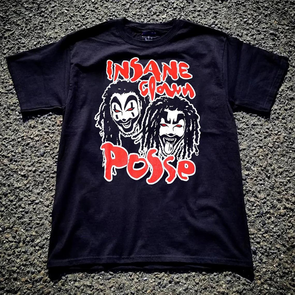 

Футболка Insane Clown Posse на Хэллоуин Мужская Женская Топы Полный Размер S-4XL M