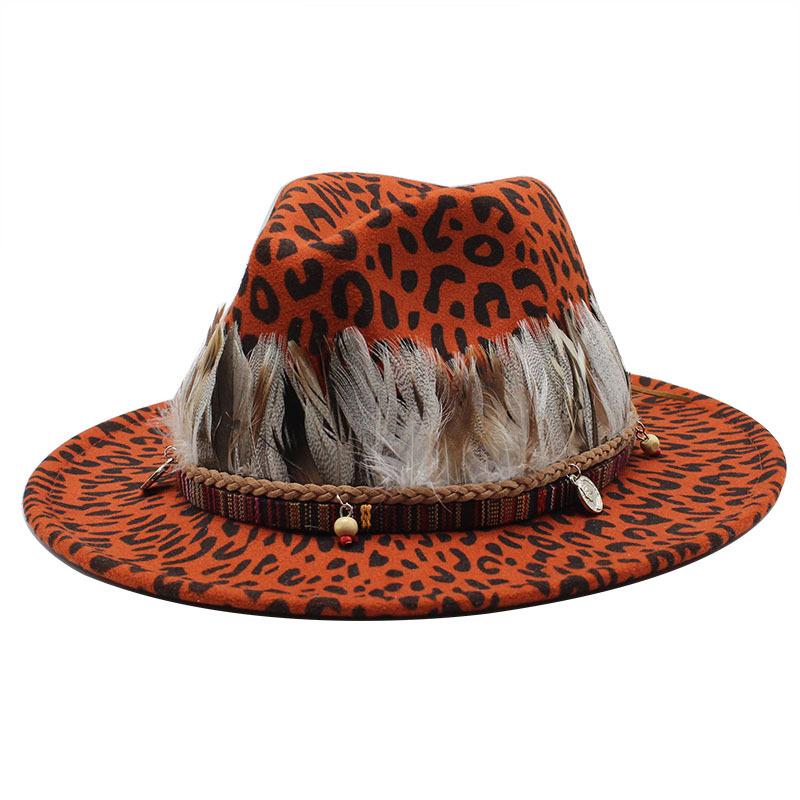 Британский Стиль, Этнический Стиль, Шерстяная Джазовая Шляпа-Цилиндр, Женская Шляпа с Широкими Полями, Шляпа с Плоской Тульей. M(56-59CM)