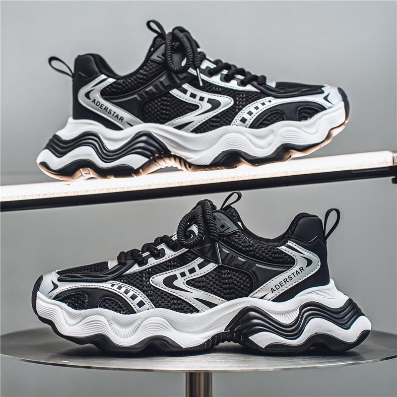 

Новые модные мужские туфли Four Seasons Low top Comfortable Shoes Breathable Casual Sneakers 39 чёрный