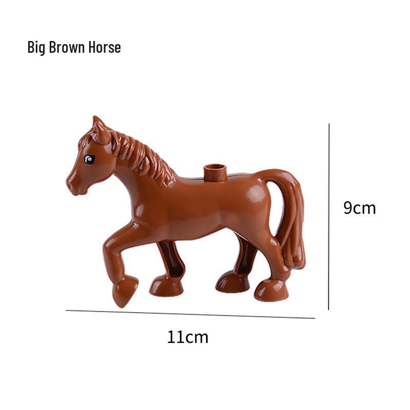 Compatible Large Bricks: Animal Accessories & Educational Building Blocks for Children - Ocean & Forest Themes