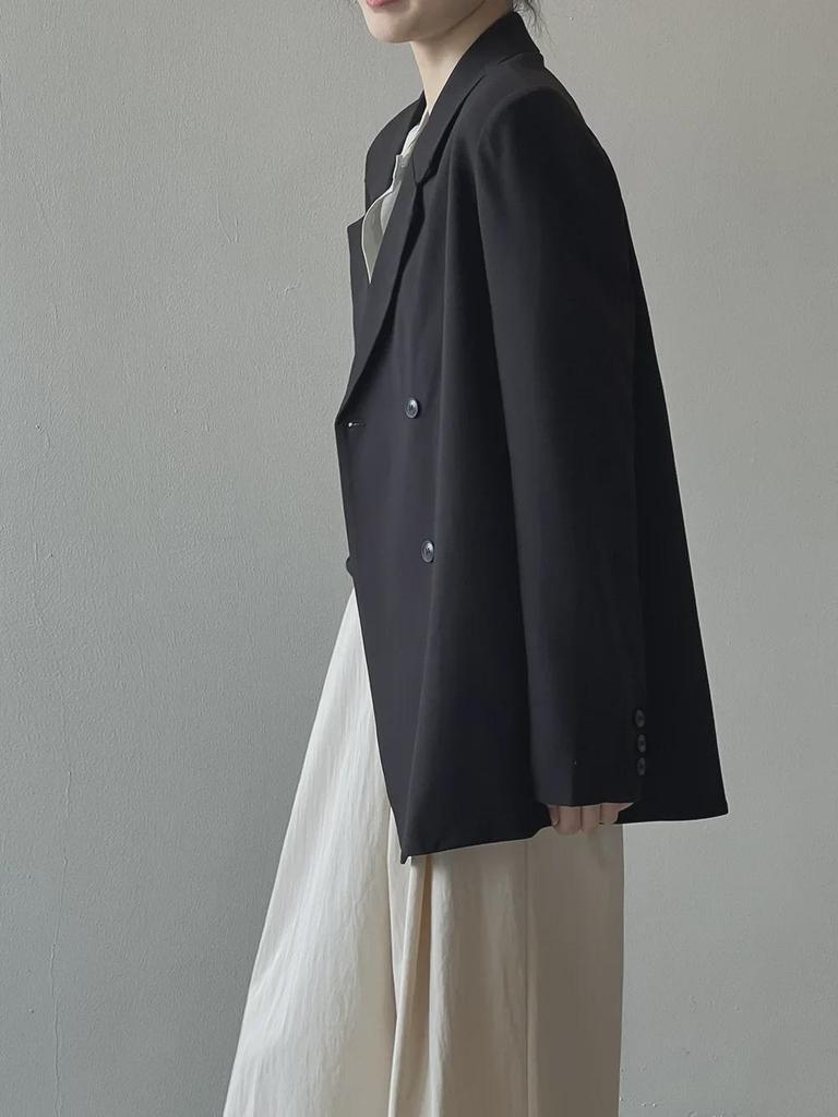 Yanshuang Women's High-End Spring Suit Jacket with Irregular Back Slit