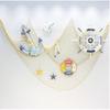 Plasa de pescuit Decorativă în stil nautic Roșu Albastru Life Home Marine Beach Decor de perete Artizanat cu geamanduri de salvare Decorare camera de zi