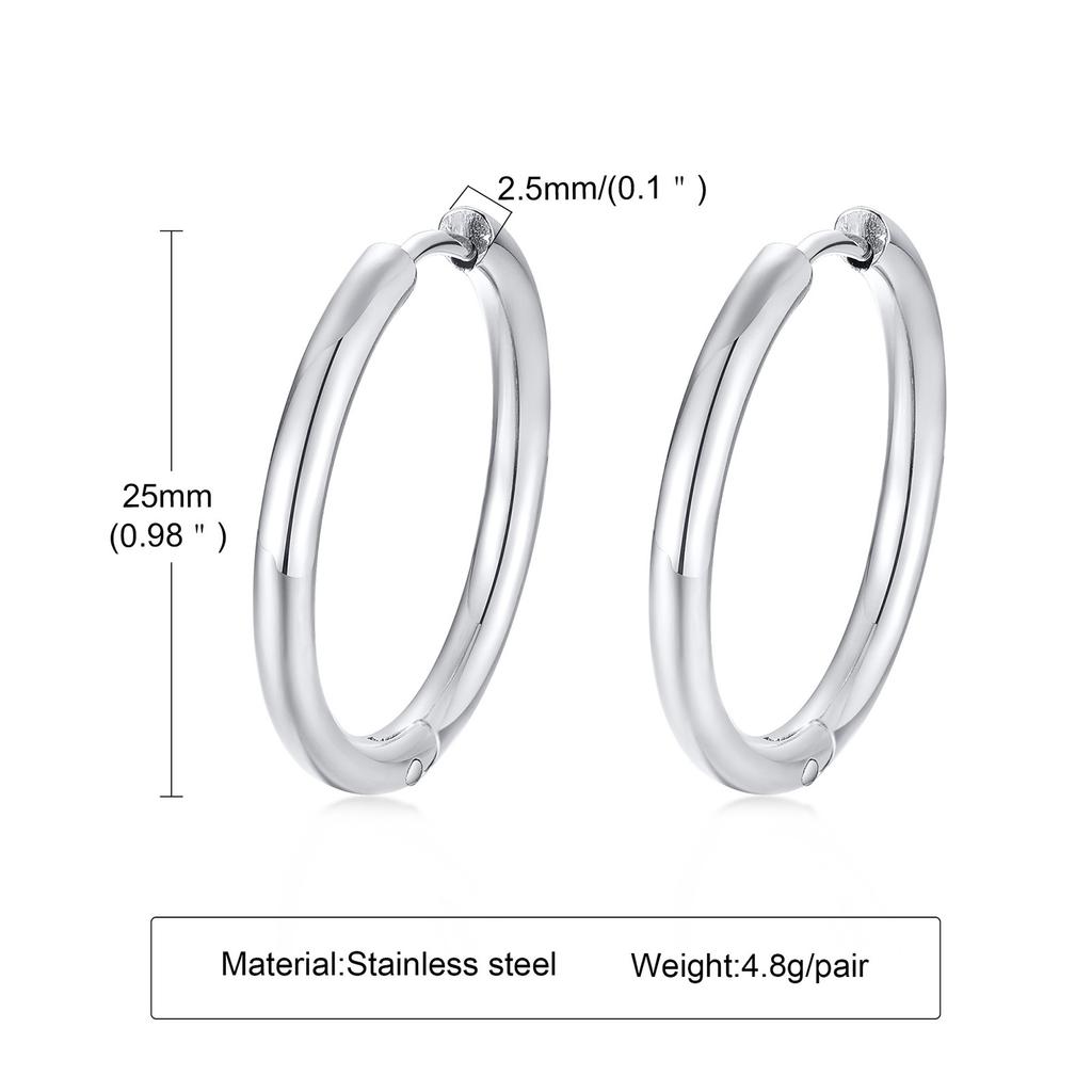Dainty Hoop Earrings, Delicate Minimalist Hoops Earring, STAINLESS STEEL Hoops,11mm,20 Mm,25mm Unisex Huggie Hoops Earing