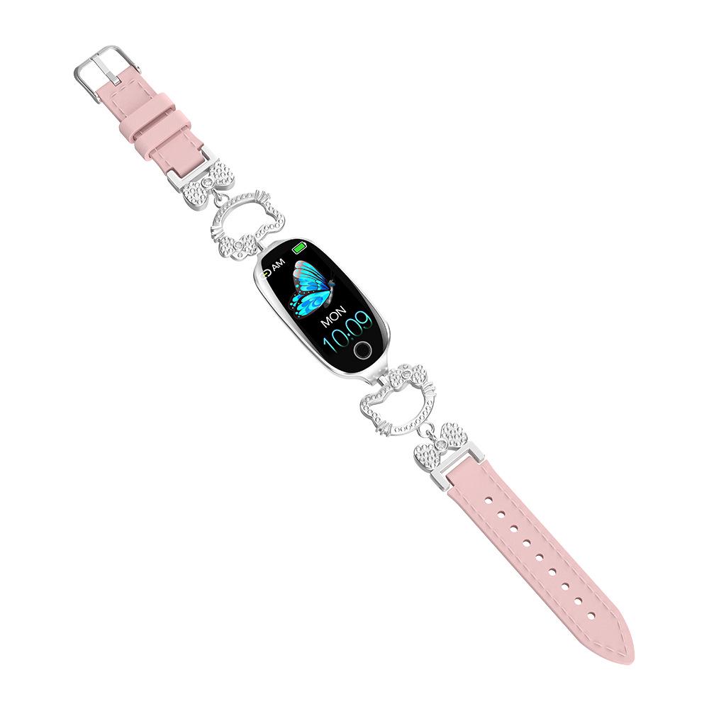 F81 Women's Smart Bracelet: Versatile Watch with Blood Oxygen, Heart Rate Monitor, Pedometer, and Menstrual Tracking.