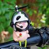 Wind Activated Rotating Propeller Vehicle Decors Pig Ornament Motorcycles Accessories for Bike Motorcycles Car Interior