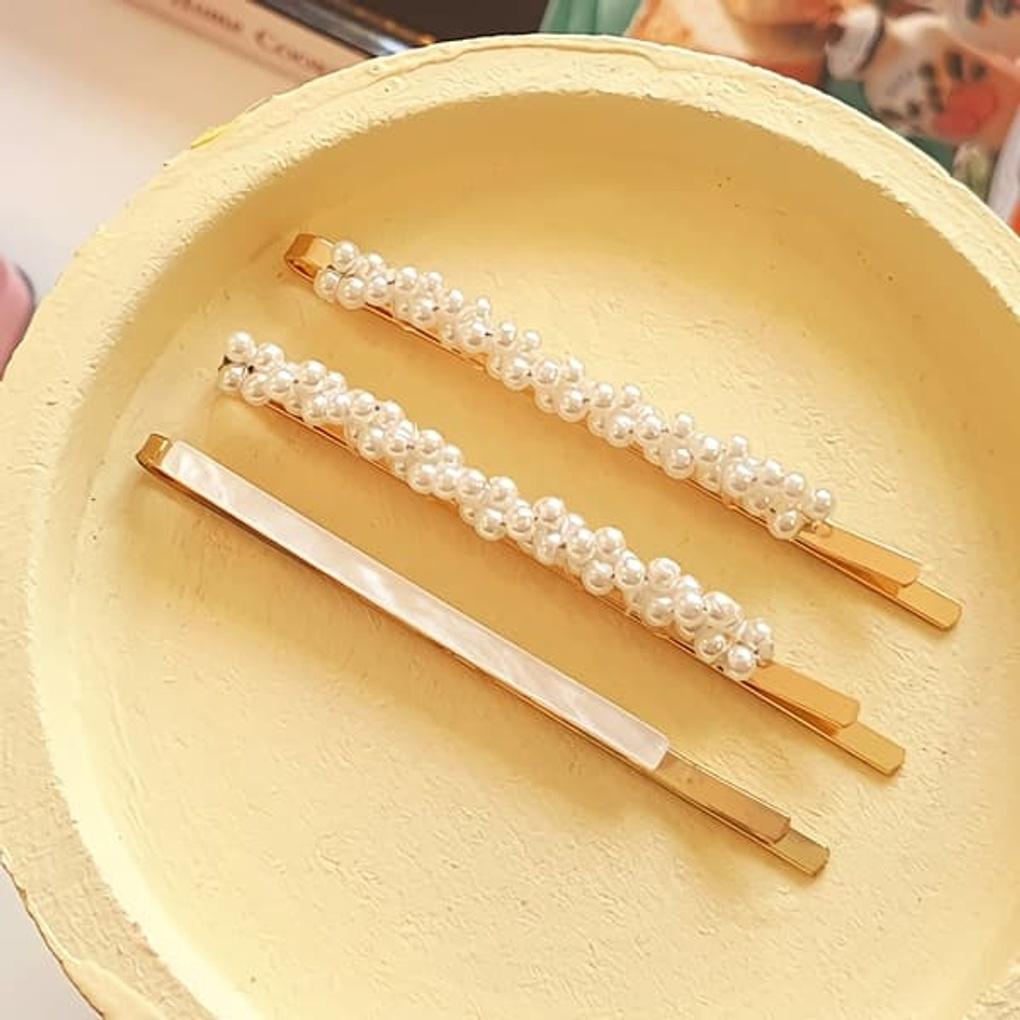 Women's Three-Piece Pearl Hairpin Set of 3