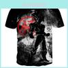 Stilvolle Herren 3D T-Shirts mit Dragon Ball Z Fighting Super Saiyan Vegeta Print