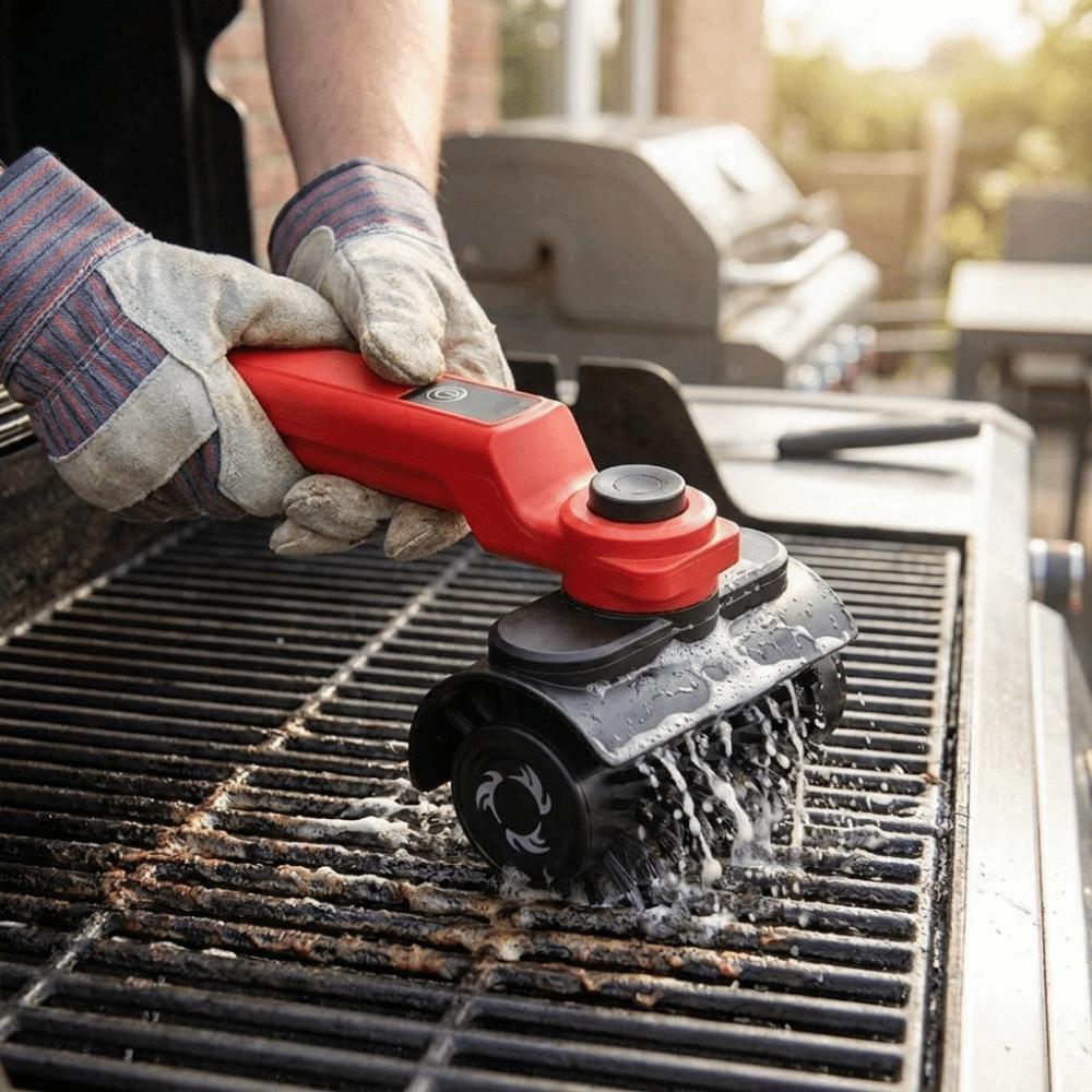 Handheld Wireless Electric Barbecue Brush Portable Grill Wire Cleaning Brush  Barbecue Grill
