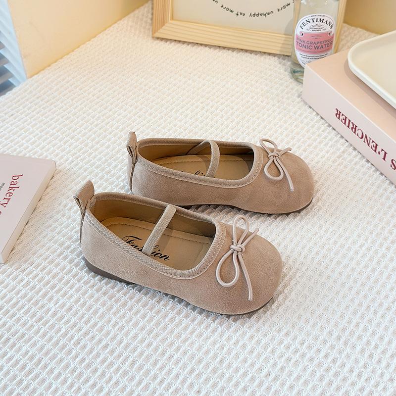 

Flat-bottomed suede ballet shoes single shoes women s shoes 2025 new doll shoes one-word elastic Mary Jane versatile 25