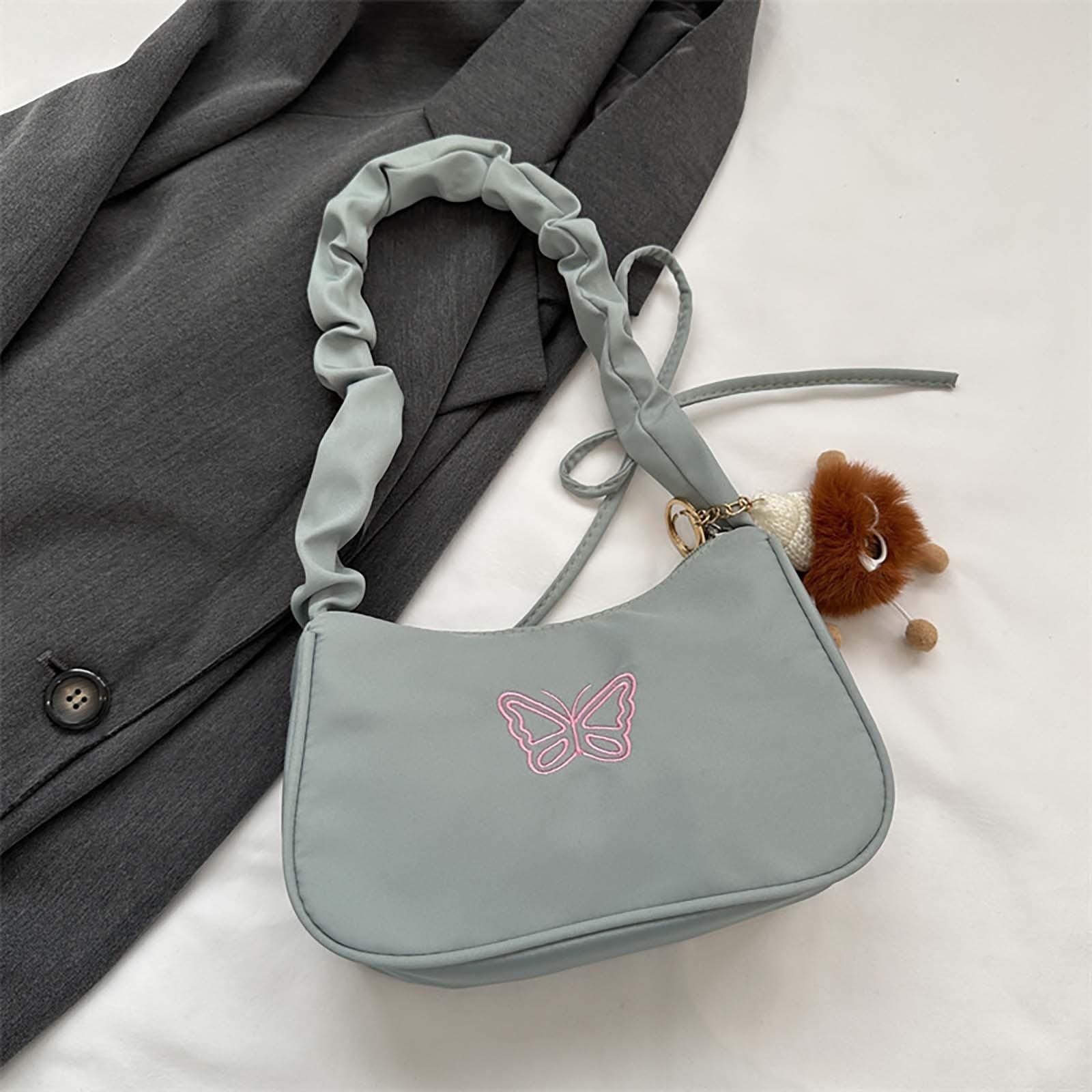 

Сумка-подмышка с цветными блоками, женская сумка на плечо, повседневная маленькая квадратная сумка, персонализированная сумка на цепочке One Size зелёный