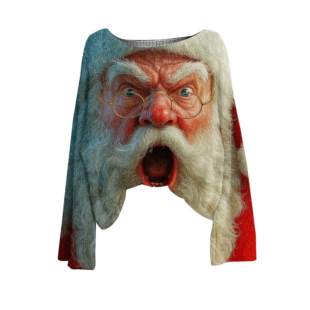 XDC-YZL84-One-word Neck Pullover Sweater 3D Printing
