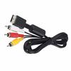 1.8m Adapter Multi Out Flat AV Cord 3 RCA Video/Audio Cable