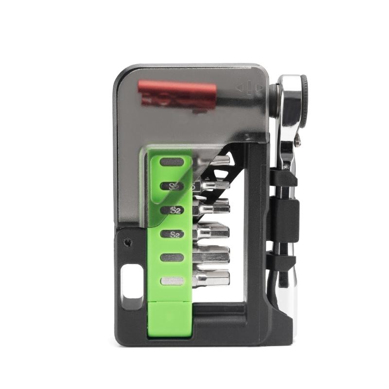 

Professional Cycling Maintenance Tool Small Ratchet Wrench Portable 12 in 1 Bike Maintenance Multitool Enduring 1