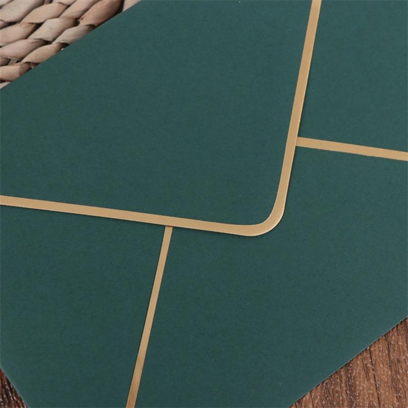 Retro Solid Color Envelopes Antique Invitation Envelope 7.3x5.3Inch For Wedding Valentines Card and Mailing