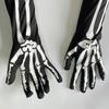 Full Finger Skull Gloves Elastic Cosplay Gloves High Quality Full Finger  Costume Role Playing