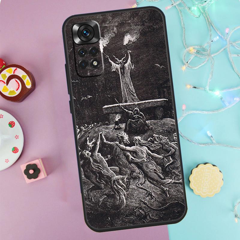

Witches Circle Dance Case For Xiaomi Redmi Note 9 10 11 12 13 14 Pro 9S 10S 11S 12S Redmi 14C 10C 12C 13C Cover Redmi Note 9 Pro