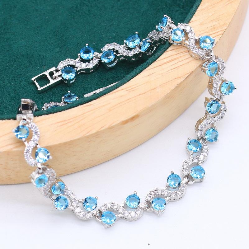 Sweet Romantic Lady Wedding Jewelry Set Light Luxury Quality Jewelry Set