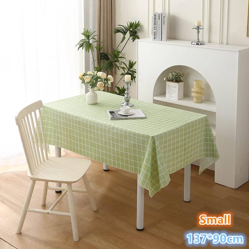 Table Cloth For Home Waterproof Plaid Stripe Dining Tablecloth Kitchen Decorative Rectangular Coffee Cuisine Party Table Cover