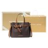 Michael Kors MK Emilia Classic Monogram Print Zipper Magnetic Closure Handbag Women Handbags Brown 35H0GU5S1B-200