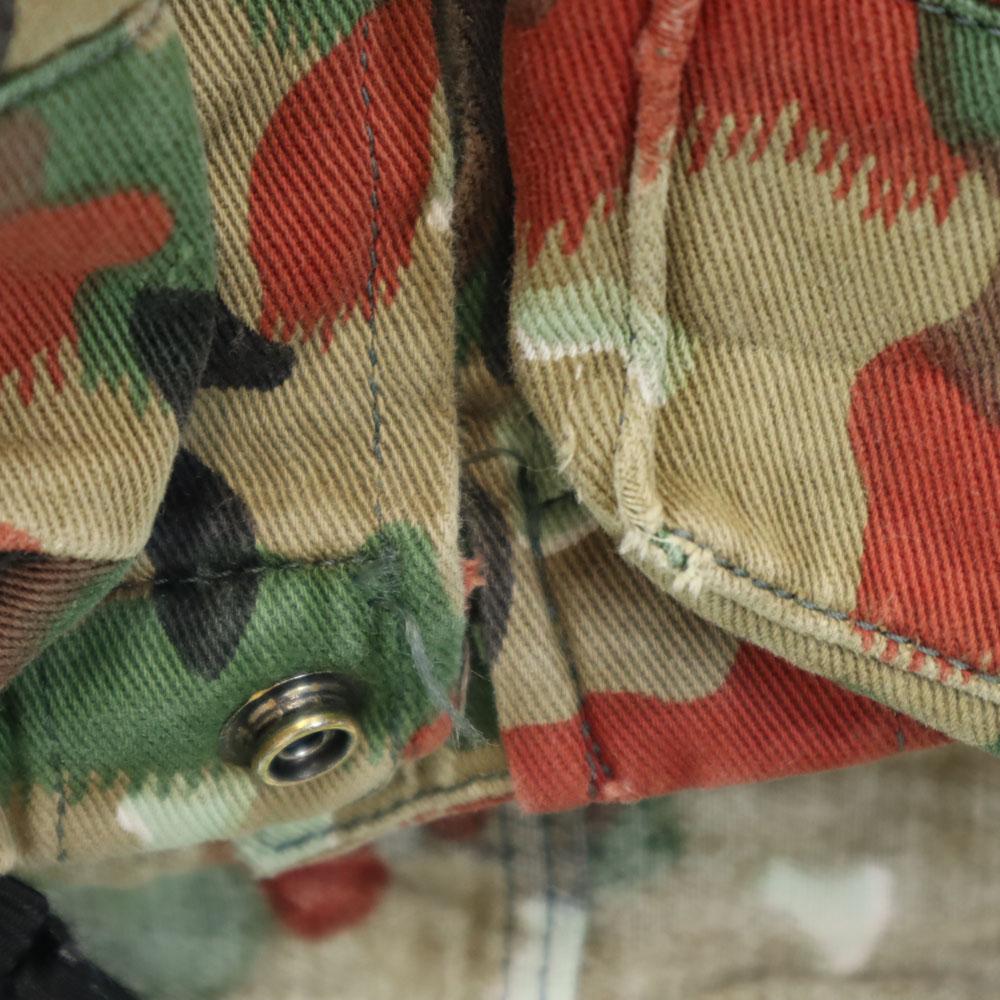 Swiss Army 70s Vintage Alpine Camo M60 Alpine Camo Military Jacket Khaki Men's Used