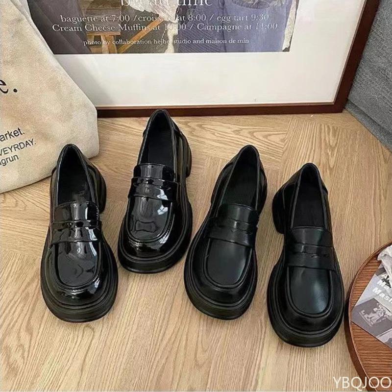 Spring Women's Loafers Versatile non slip leather shoes Mary Jane Thick soled pumps Woman Jk Uniform Lolita shoes Mujer Zapatos