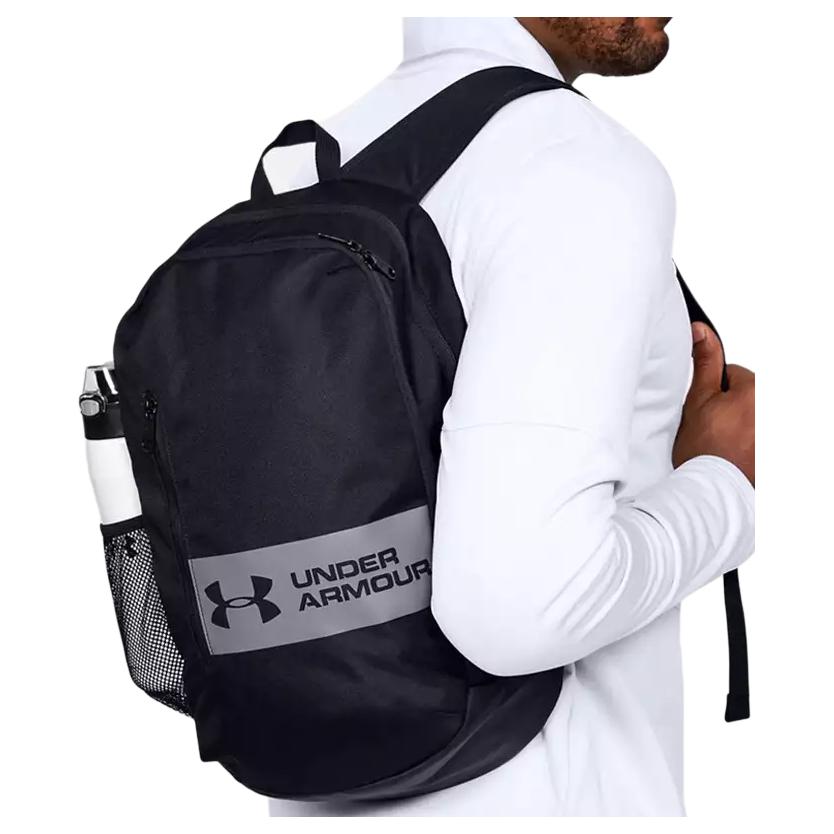 Under Armour Sports Leisure Large Capacity Nylon Backpack Unisex Backpacks Black 1327793-002