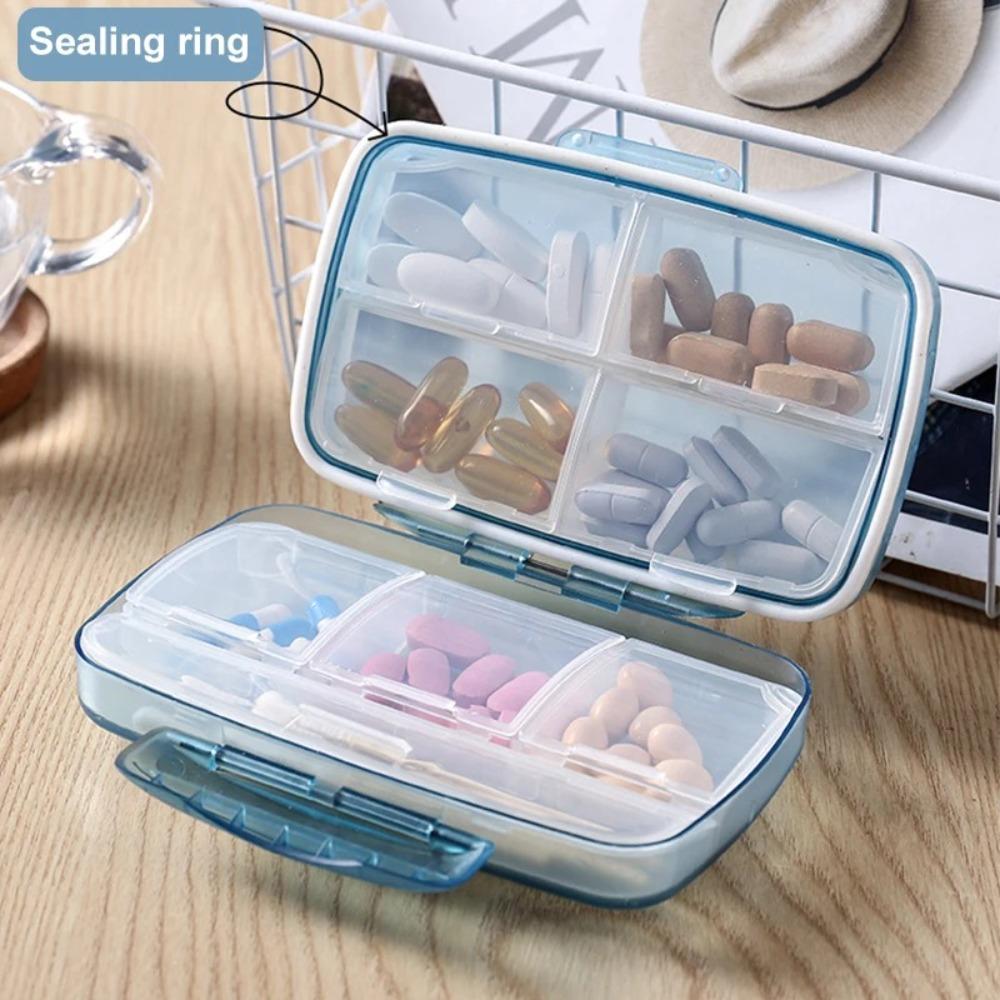 Porta-cápsulas Semanal à Prova de Umidade Caixa de Armazenamento de Medicamentos Impermeável para Bolso Bolsa Organizador